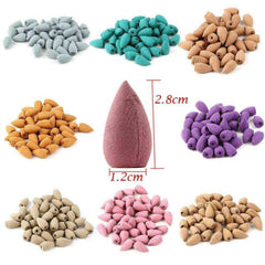 50PCS Mixed Backflow Natural Incense Cone