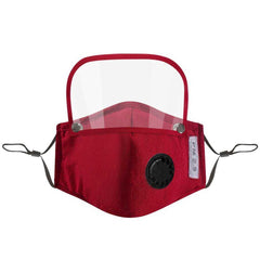 Adults Dustproof Protective Face Mask Eyes Shield With Filters