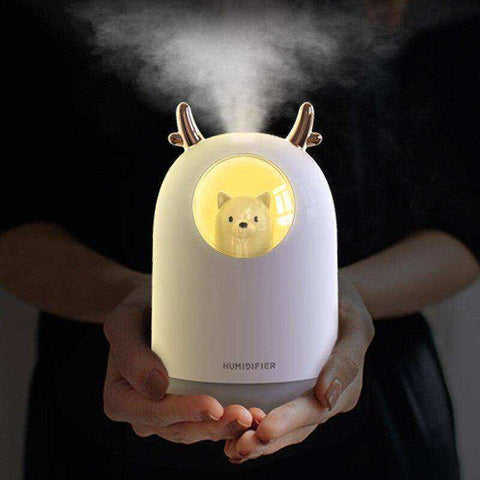 Image of Animal Humidifier Rechargeable Night Light Lamp Aroma Diffuser Cool Mist Maker