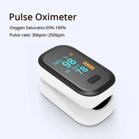 Portable Finger Pulse Oximeter Blood Oxygen Heart Rate Monitor Saturation Meter