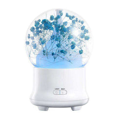 New Aesthetic Nature Flower Aromatic Diffuser With 7 LED Light Cool Mist Humidifier