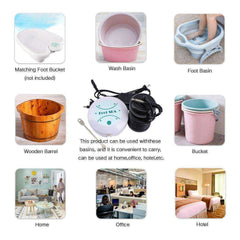 New Aqua Foot Spa Detox Machine Ion Heavy Metal Portable Bubble Cleanse Kit