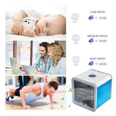 High Quality Portable Mini Air Conditioner Cooler with 7 Color LED