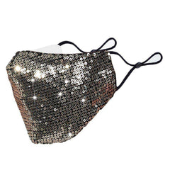 Women Reusable Washable Sequin Face Mask Dustproof