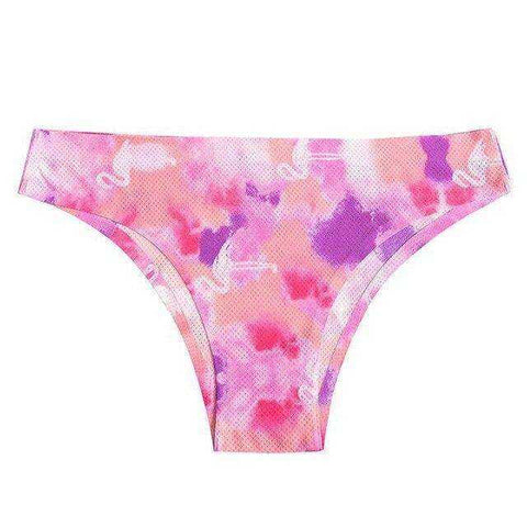 Sexy Seamless Flowers Print  Slip Breathable Underwear For Women
