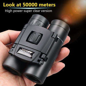 Mini Portable Zoom Binoculars Powerful HD 50000M Folding Long Range Low Light Night Vision Telescope