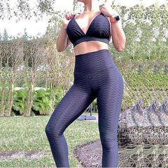 Anti Cellulite Tummy Control Yoga Fitness Leggings