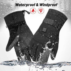 Waterproof Heated Touch Screen Battery Powered Motorcycle Gloves