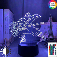 Acrylic Led Night Light Anime Demon Slayer Characters Figure
