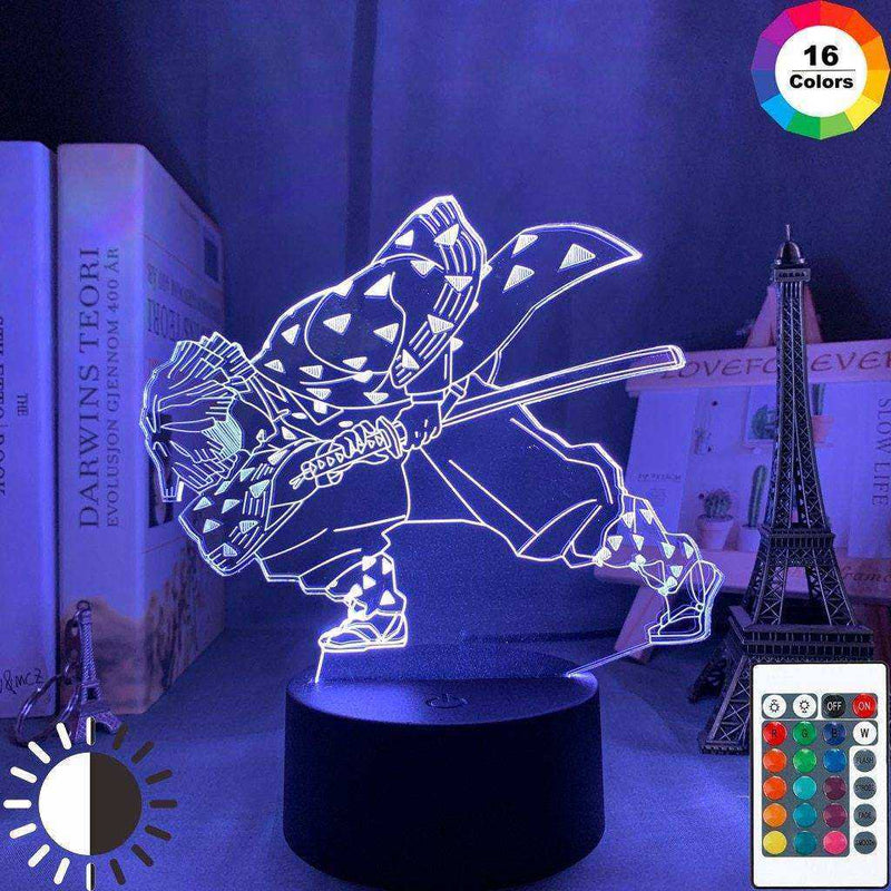 Acrylic Led Night Light Anime Demon Slayer Characters Figure