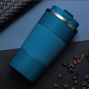 380ml/510ml Double Stainless Steel Leak-Proof Non-Slip Coffee Water Thermos Mug