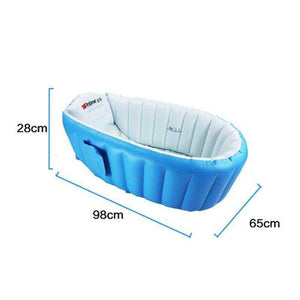 Portable Inflatable Baby Bath Tub Cushion Warm With Air Pump