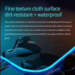 Computer Laptop Keyboard Non-Slip Wireless Oversized RGB Luminous Charging Mouse Pad