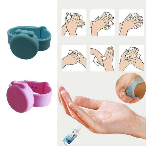 Image of In Stock Silicone Bracelet Wristband Hand Soap Dispenser