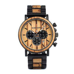 Gold Watch Men Luxury Brand Wooden Wristwatches