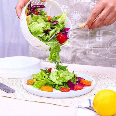 Image of Upgraded Salad Cutter Bowl Fruit Vegetable Multifunctional Cutting Tools