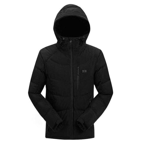 New Winter Outdoor USB Infrared Heating Hooded Jacket For Men