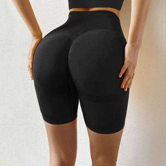 Hip Push Up Women Slim Fit High Waist Fitness Yoga Workout Gym Sport Shorts