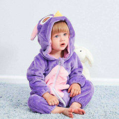 Animal Style Baby Onesie Hooded Cartoon Romper