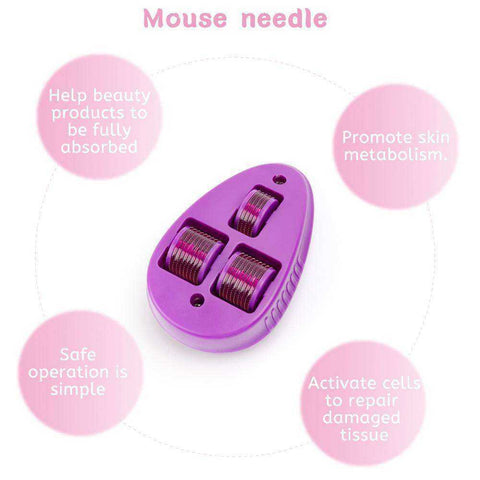 Image of Dermaroller Mouse Shape Titanium Mezoroller Micro Needles