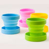 170ml Silicone  Retractable Coloured Portable Travel Outdoor Folding Food Grade Coffee Water Cup