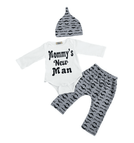 Image of Mommy's New Man Clothes Sets For Newborn Baby Boys