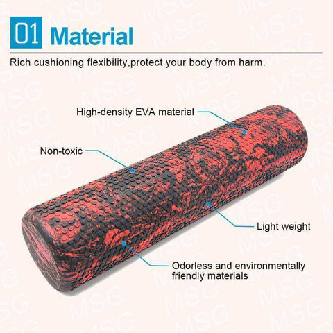 Image of New Red Camouflage Foam Roller Trigger Point Muscle Roller