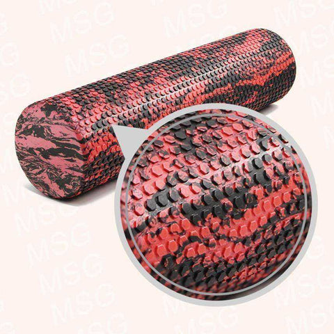 Image of New Red Camouflage Foam Roller Trigger Point Muscle Roller