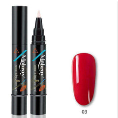 One Step Gel Nail Varnish Pen 3 In 1 Long-lasting Polish