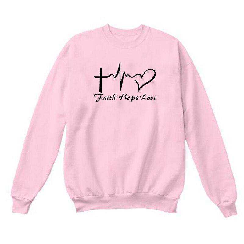 Faith Hope & Love Letter Christian Sweatshirt