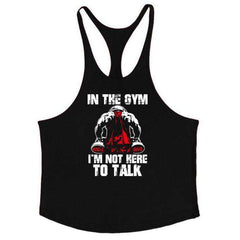 Men Anime Bodybuilding Cotton Stringer Tank Tops