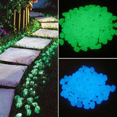 Glow in the Dark Garden Pebbles 50 Piece Set