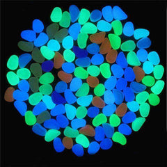 Glow in the Dark Garden Pebbles 50 Piece Set