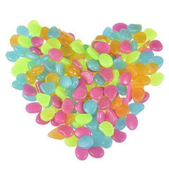 Glow in the Dark Garden Pebbles 50 Piece Set