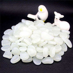 Glow in the Dark Garden Pebbles 50 Piece Set