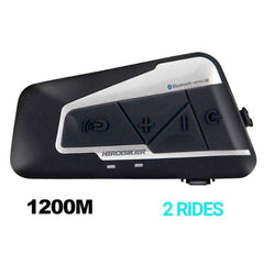 Waterproof Motorcycle Wireless Intercom Headset Helmet 1200M