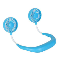Unique Portable Neckband Headphone Cooling Fan