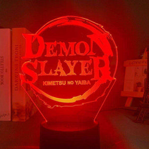 Acrylic Led Night Light Anime Demon Slayer Characters Figure