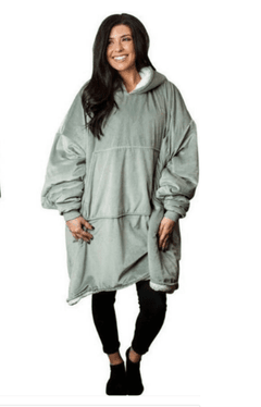 Women Oversized Clothing Hoodie Blanket Sweatshirt With Sleeves