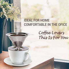 Health - Stainless Steel Pour Over Cone Coffee Dripper