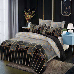 Diamond Lattice Duvet Cover Bedding Set