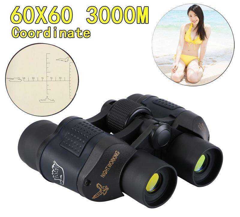 High - definition 60X60 / 10000M Optical Low light Night vision Binoculars Telescope For Outdoor Hunting - AWAKENING AESTHETICS