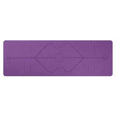 High Quality Aesthetic Yoga Mat with Position Line