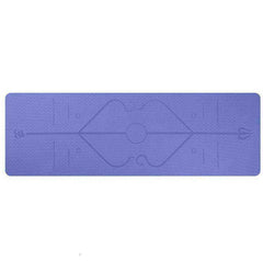 High Quality Aesthetic Yoga Mat with Position Line