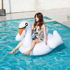 High Quality Inflatable Ride On Flamingo & Swan Swimming Pool Float