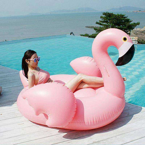 Image of High Quality Inflatable Ride On Flamingo & Swan Swimming Pool Float