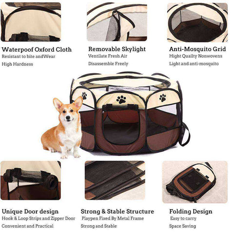Image of High Quality Portable Foldable Pet Playpen or Cage
