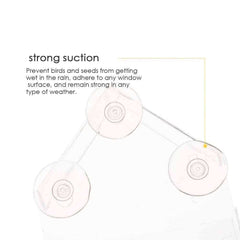 House Shaped Acrylic Bird Feeder with Suction Cup