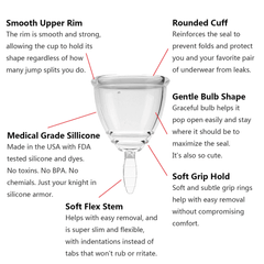 New Women Soft Medical Silicone Menstrual Cup