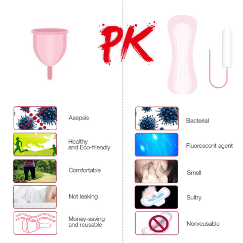 Image of New Women Soft Medical Silicone Menstrual Cup